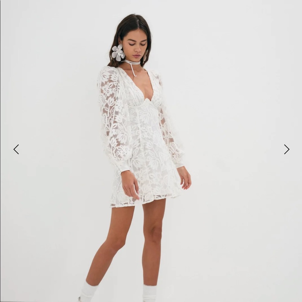 NTW For Love and Lemons Maureen Mini Dress